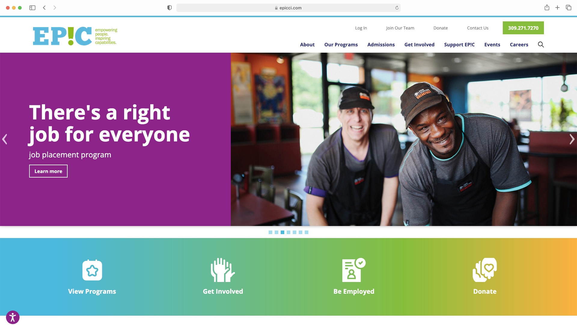 EP!C Website Screenshot